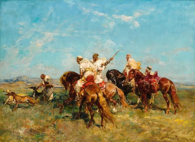 Охота на газелей by Анри Эмильен Руссо, 1924 — digital art print download