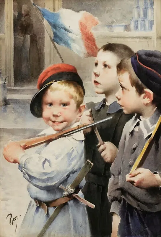 Французский флаг by Жан Жеффруа — digital art print download
