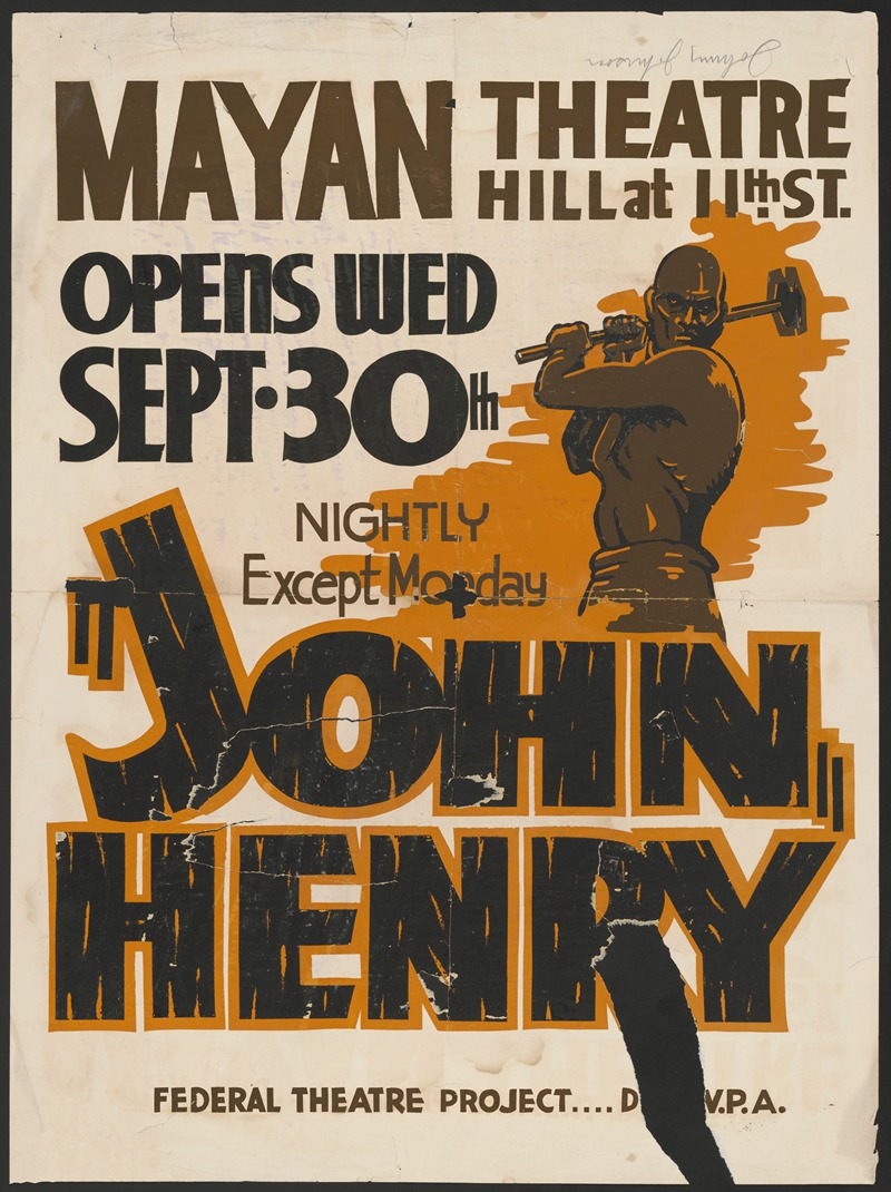 John Henry by Аноним, 1934-1943 — digital art print download