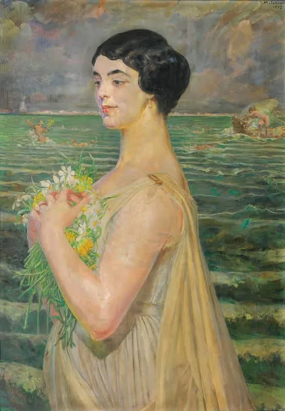 Woman by the sea — Jacek Malczewski