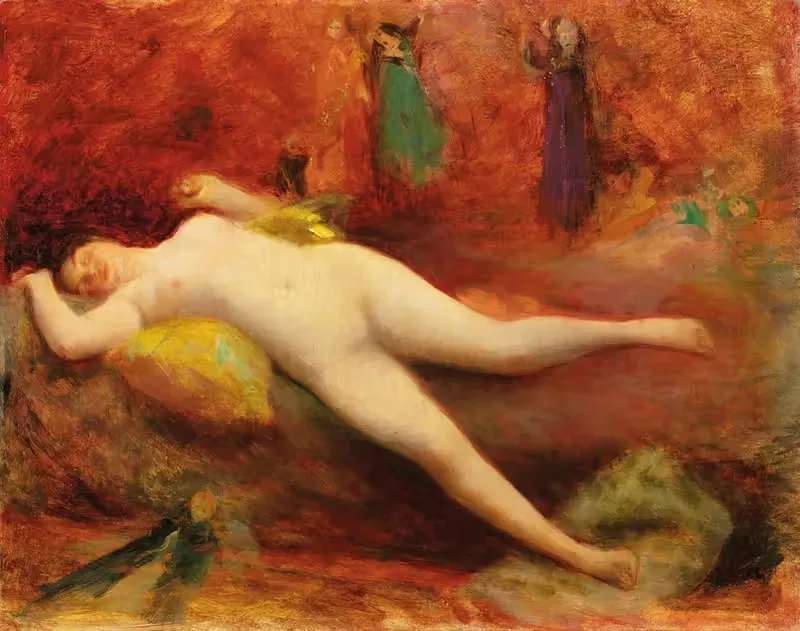 Женщина с куклами by Жан Вебер, 1896 — digital art print download