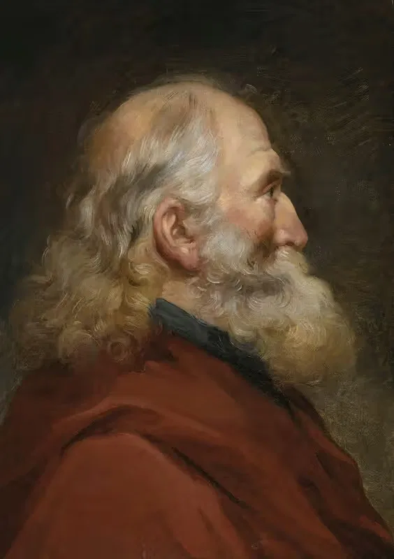 Study of head of a bearded man — Joseph-Marie Vien