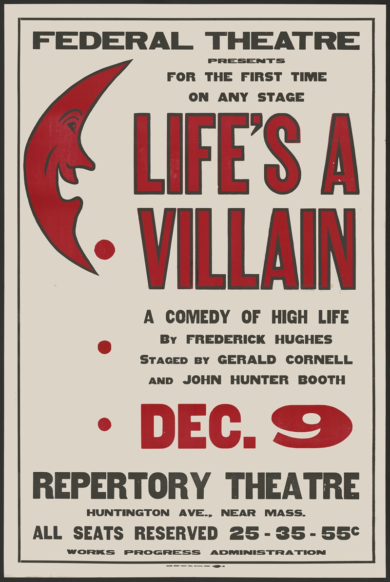 Life's a Villain by Аноним, 1934-1943 — digital art print download