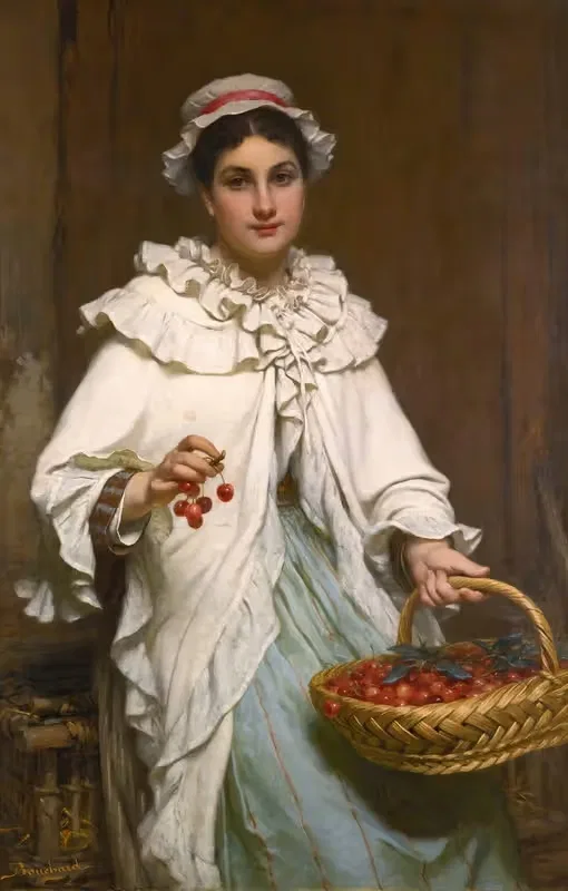La cueilleuse de cerises by Pierre Louis Bouchard — digital art print download