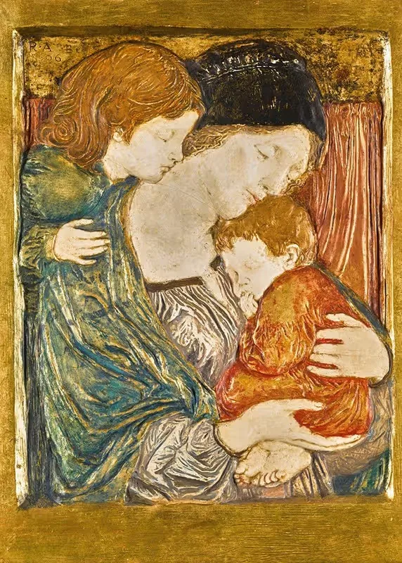 Relief with a mother and children — Robert Anning Bell