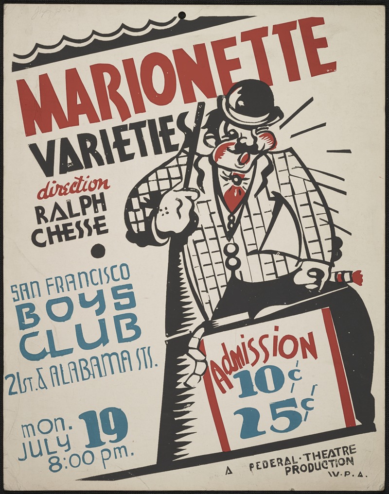Marionette Varieties by Anonymous, 1934-1943 — digital art print download