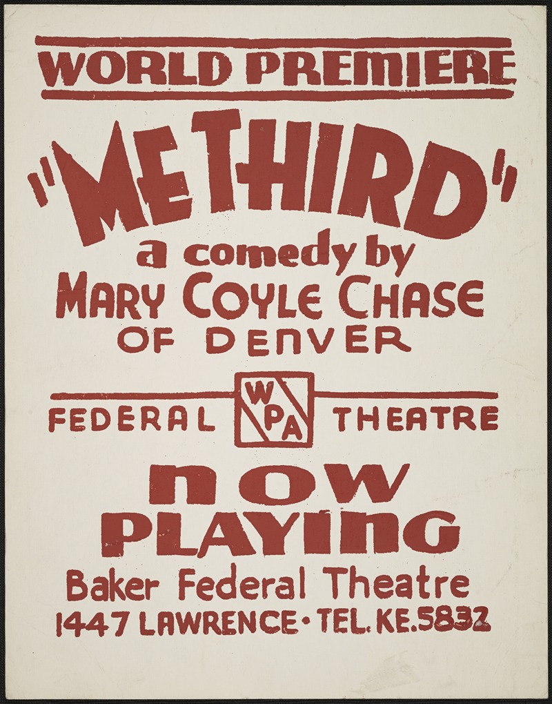Me Third by Anonymous, 1934-1943 — digital art print download