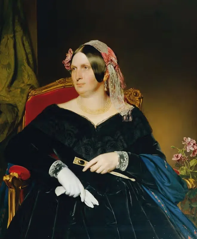 Дама в кресле by Франц Эйбль, 1846 — digital art print download