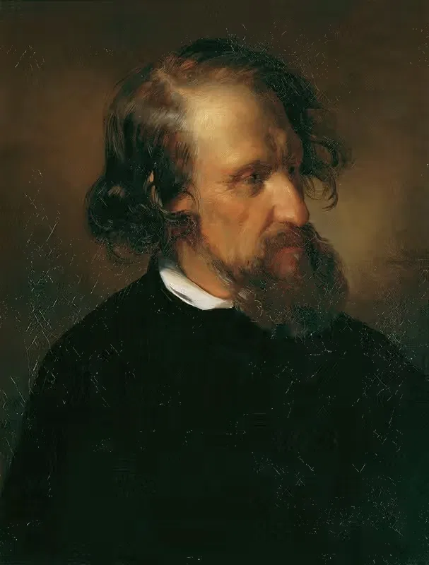 Художник Иосиф Крихубер by Фридрих фон Амерлинг, 1853 — digital art print download