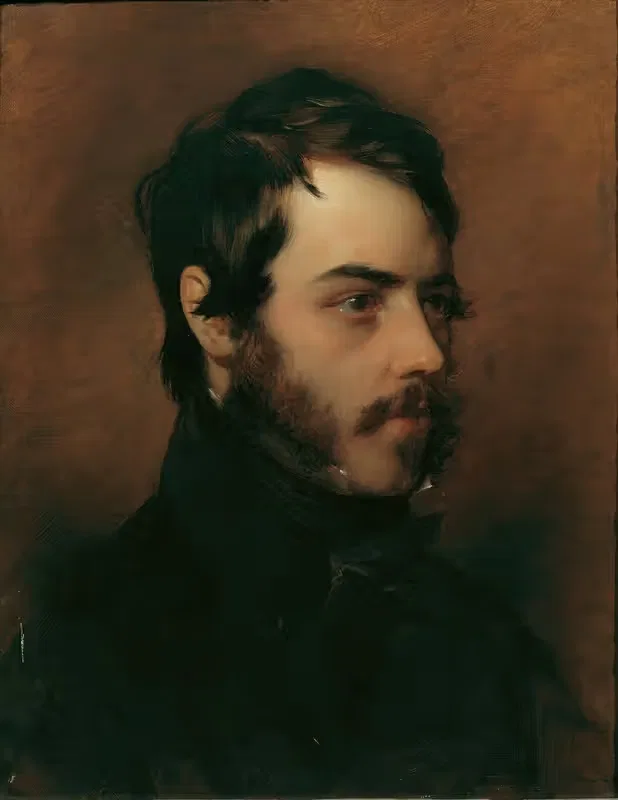 Художник Карл фон Паузингер by Фридрих фон Амерлинг, 1846 — digital art print download