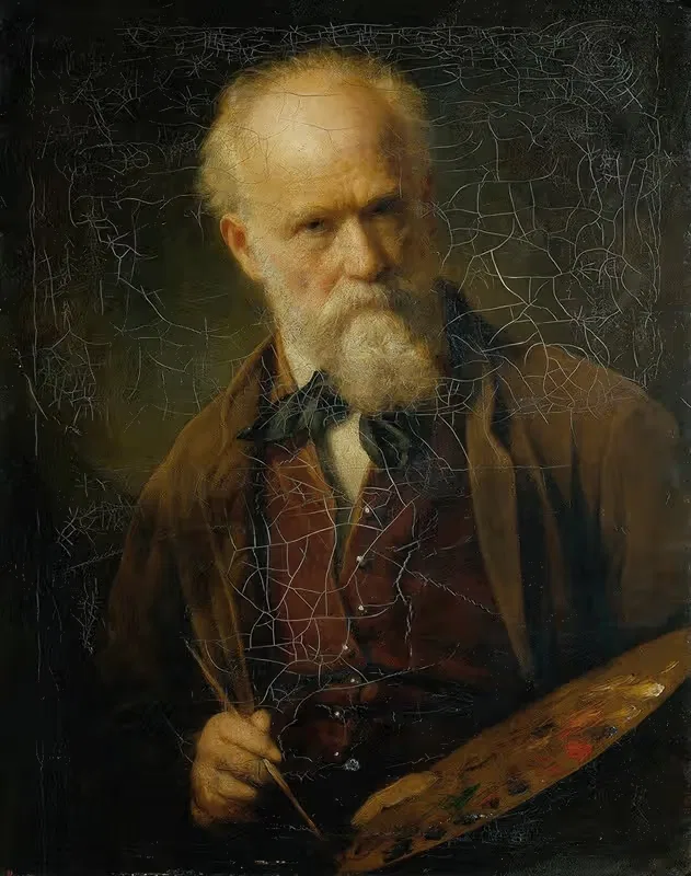 Селбстпортрет by Фридрих фон Амерлинг, 1881 — digital art print download