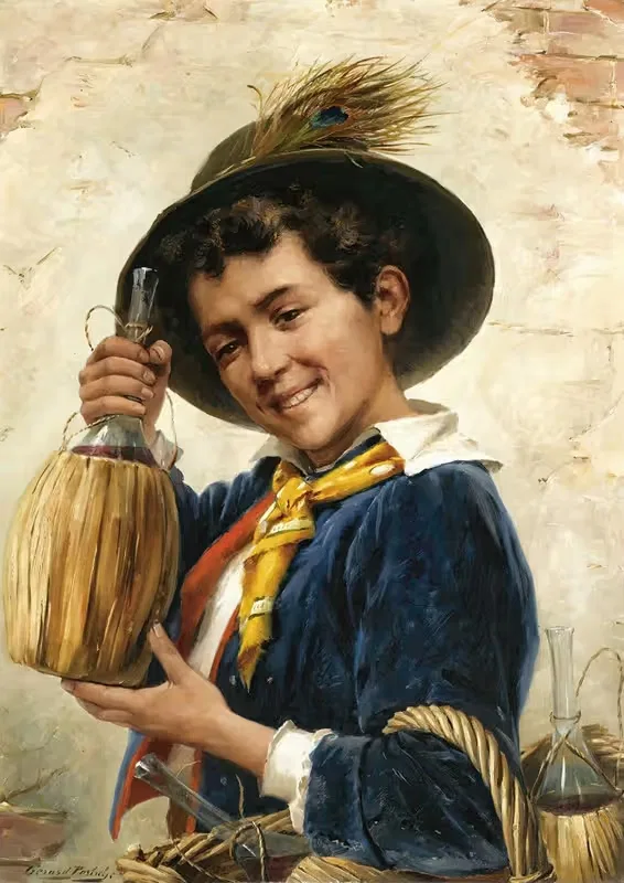 The young chianti seller — Gérard Portielje