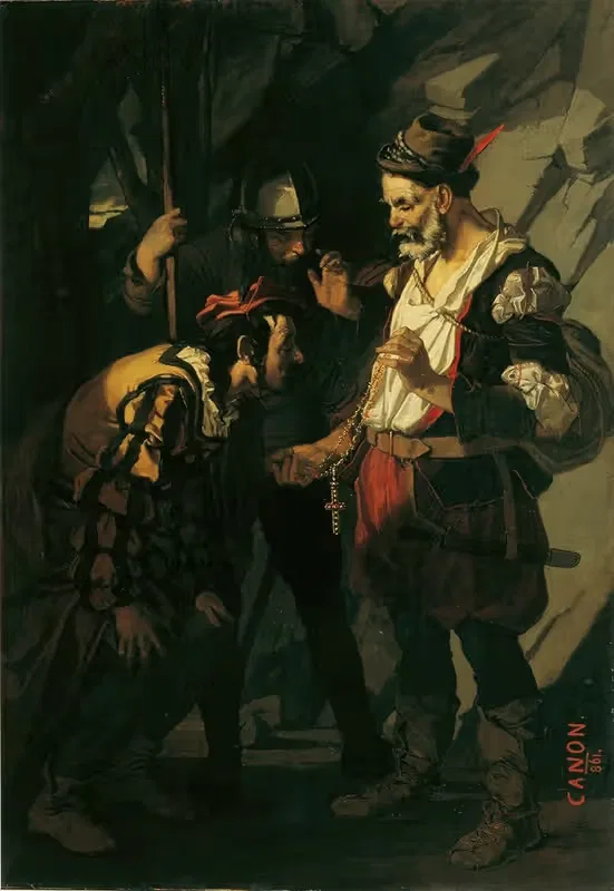 Раздел добычи абруццев by Ханс Канон, 1861 — digital art print download
