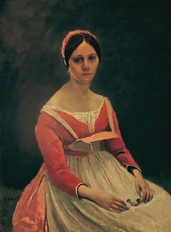Мадам Легоа by Жан-Батист-Камиль Коро, 1840-1845 — digital art print download