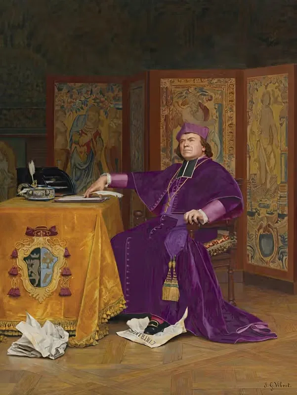 The wrath of the bishop — Jehan Georges Vibert