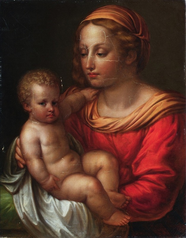 Madonna and Child by Йозеф Абель, 1816 — digital art print download