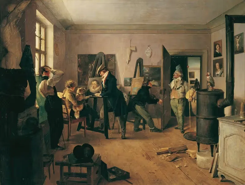 Комната учеников by Йозеф Данхаузер, 1828 — digital art print download