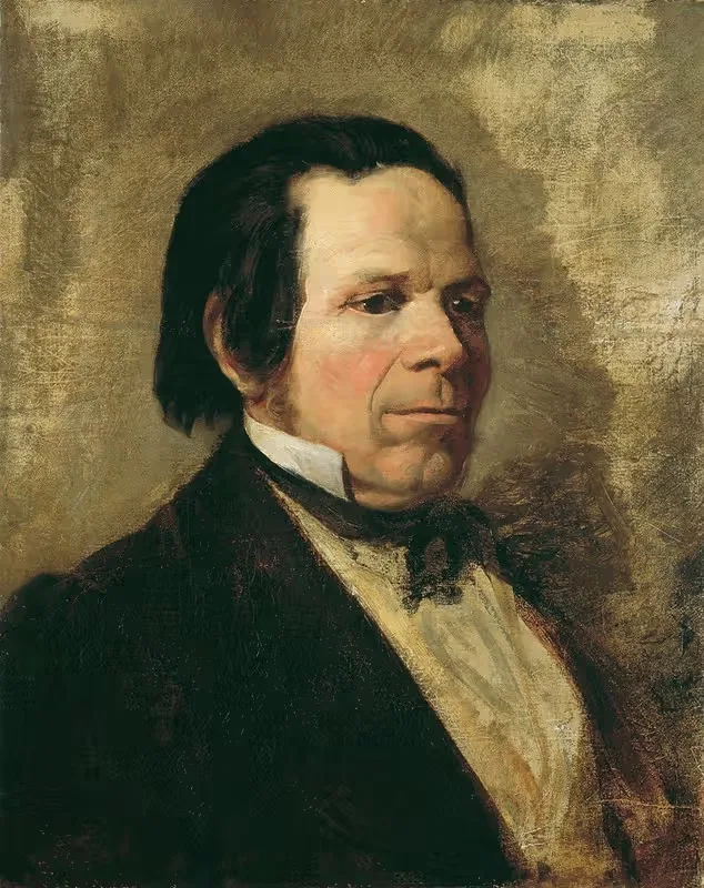 Портрет мужчины by Йозеф Данхаузер, 1840 — digital art print download