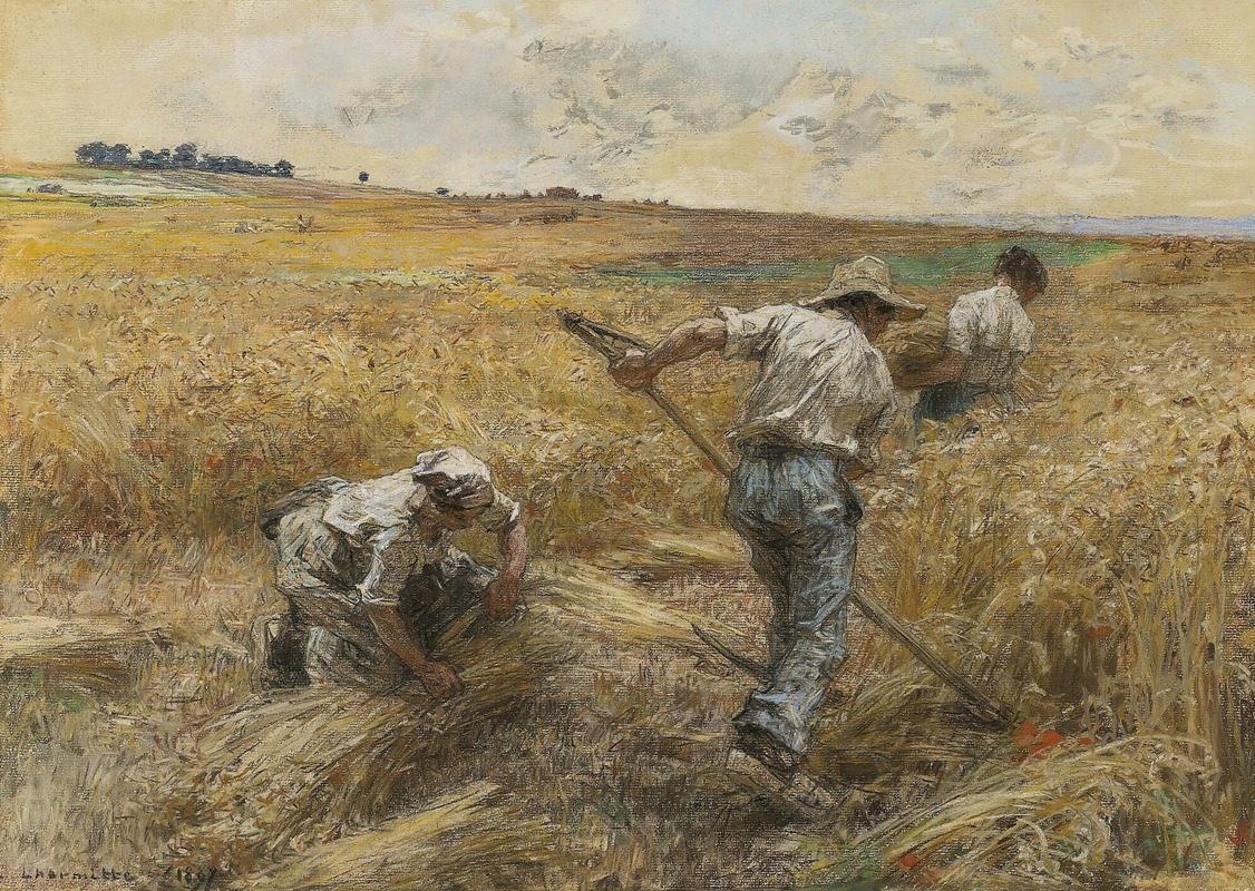 Aôut (august) by Léon Augustin Lhermitte, 1897 — digital art print download