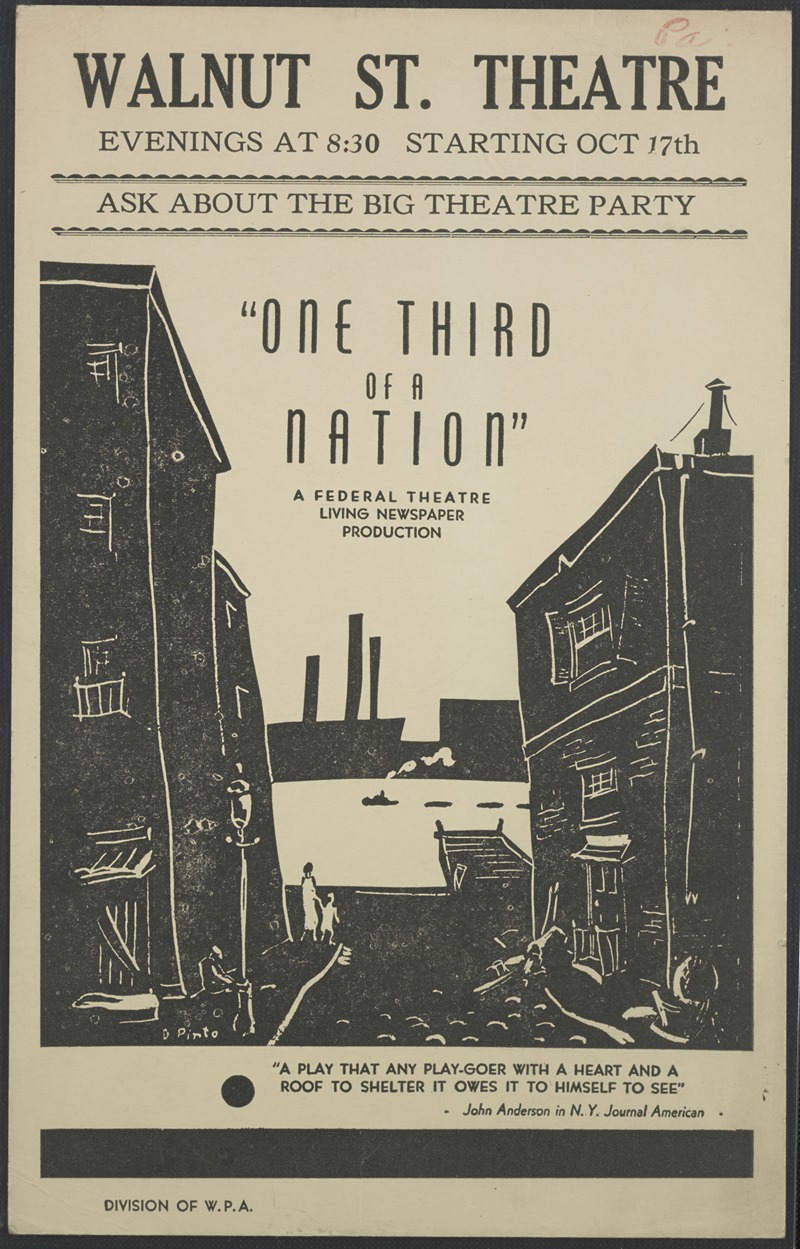 One Third of a Nation by Аноним, 1934-1943 — digital art print download