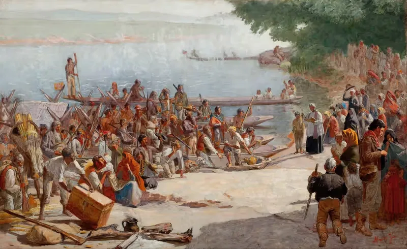 Study for 'Departure of the Monção' — Almeida Júnior