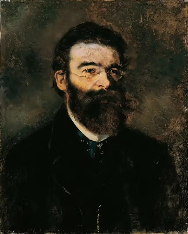 Der Internist Professor Samuel Stern by Anton Romako, 1876-1877 — digital art print download