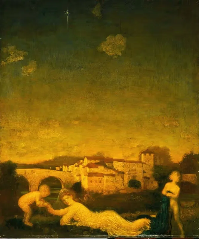 Виола Облигато by Артур Боун Дэвис, 1895 — digital art print download