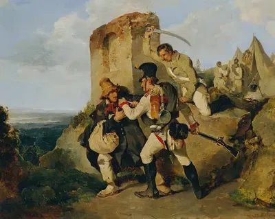 Пленение шпиона by Карл Шиндлер, 1838 — digital art print download