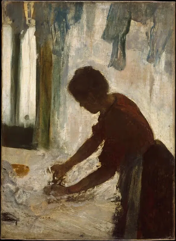 Женщина, гладящая белье by Эдгар Дега, 1873 — digital art print download