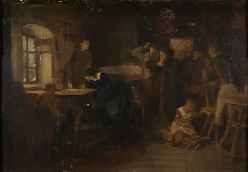 Спасенные беженцы by Эдуард Курцбауэр, 1870 — digital art print download