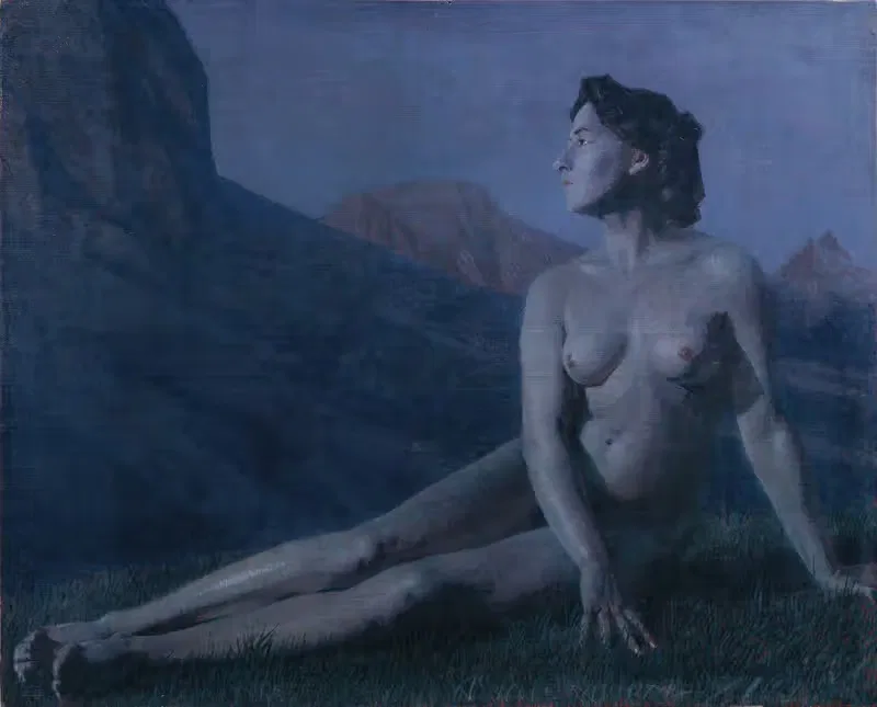 Лунная ночь by Эрнст Штёр, 1906 — digital art print download