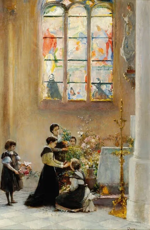 Fest St. Maria in einer Kirche in Venedig — Franz Russ the younger