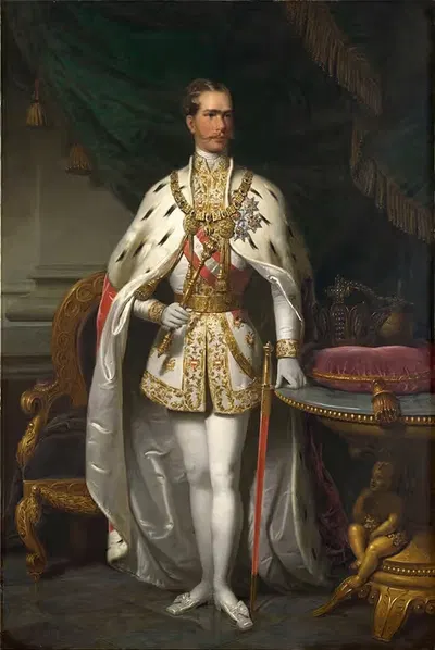 Kaiser Franz Joseph I. by Franz Russ the younger, 1869 — digital art print download