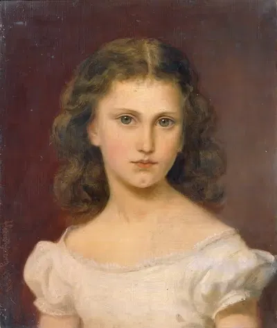 Сидони Шротцберг, дочь художника by Франц Шротцберг, 1870 — digital art print download
