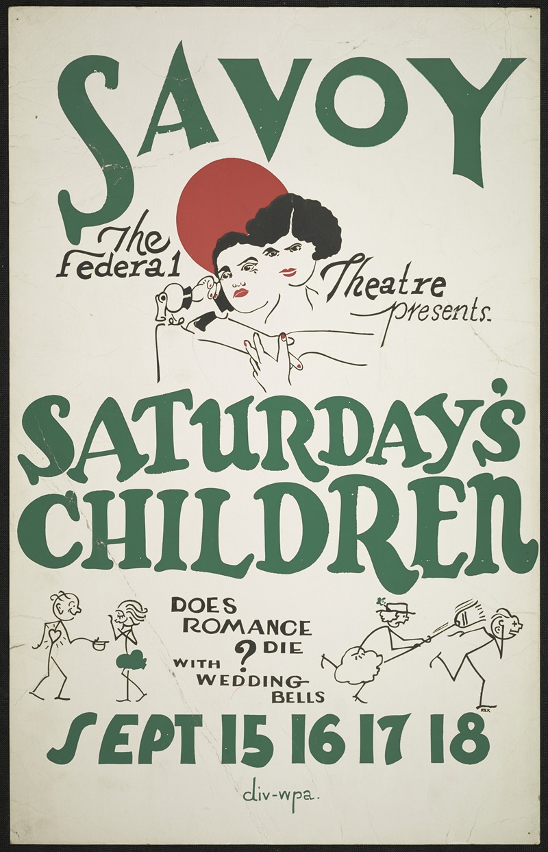 Saturday's Children by Аноним, 1934-1943 — digital art print download