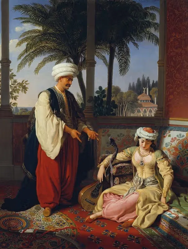 Турчанка ('Неверность') by Иоганн Петер Крафт, 1825 — digital art print download