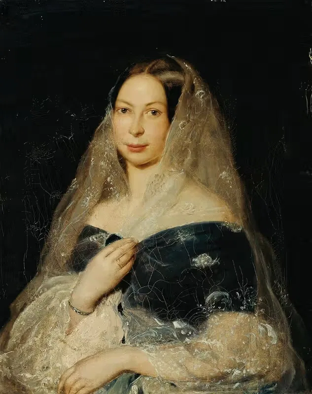 Портрет дамы by Карл фон Ягеманн, 1849 — digital art print download