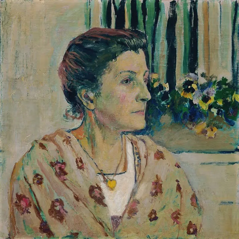 Charlotte Moser, Schwester des Künstlers — Koloman Moser