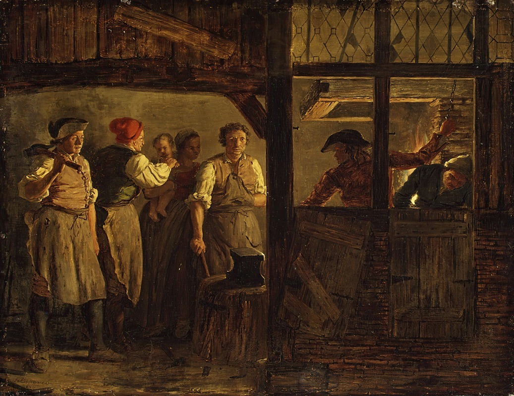 The Forge by Léonard Defrance — digital art print download