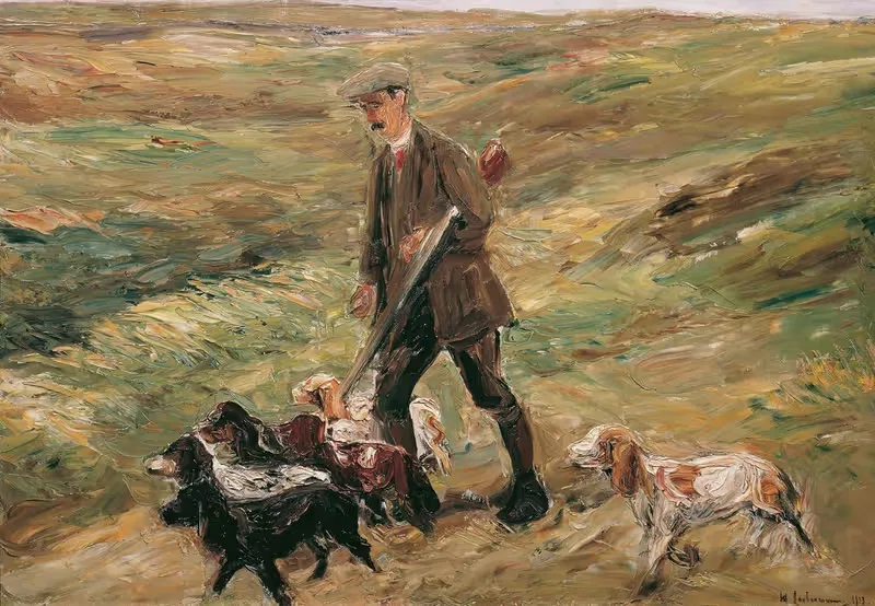Охотник на дюнах by Макс Либерман, 1913 — digital art print download