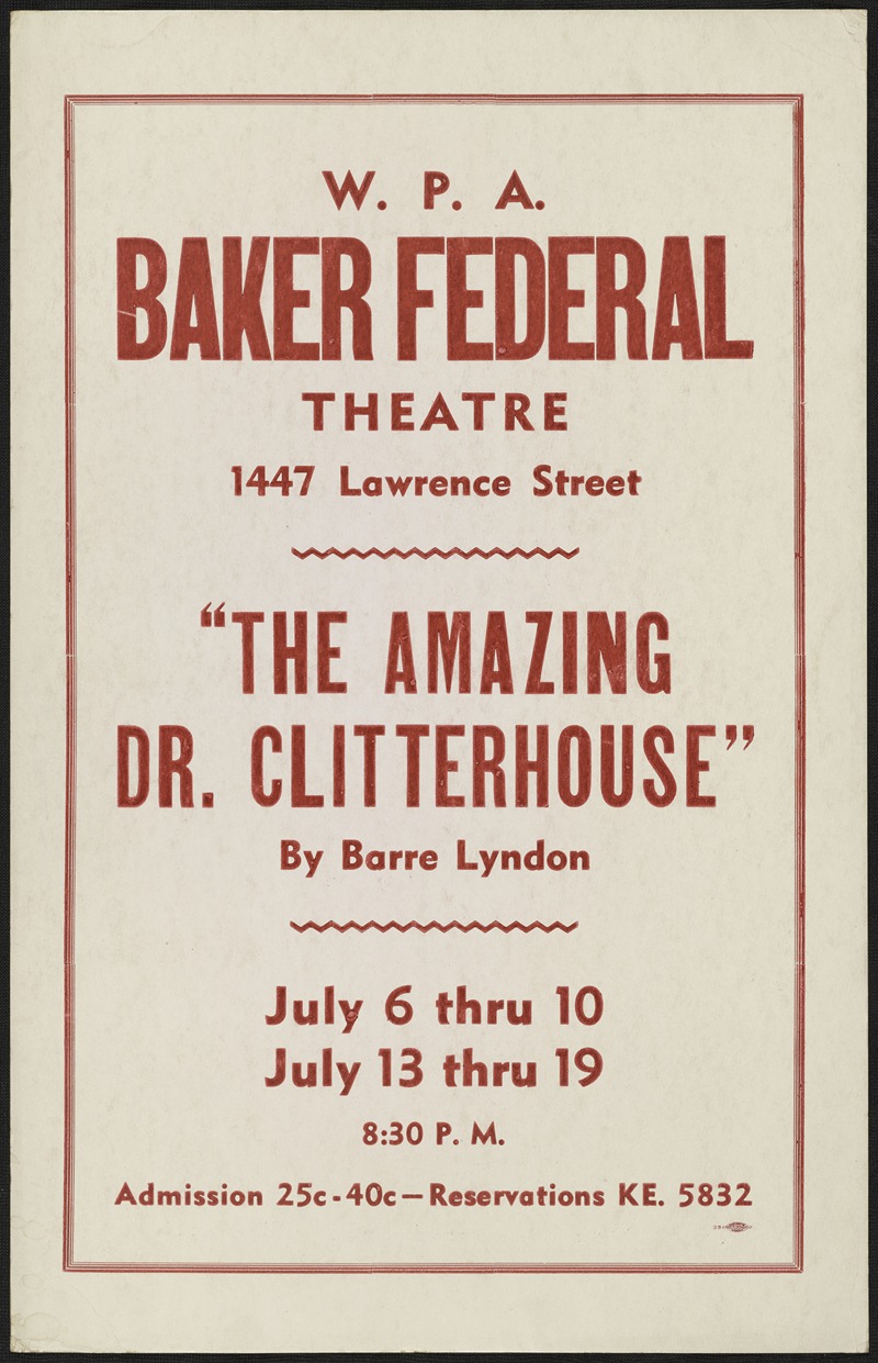 The Amazing Dr. Clitterhouse by Аноним, 1934-1943 — digital art print download