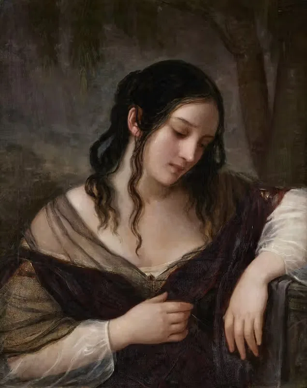 Die Traurigkeit by Natale Schiavone, 1841 — digital art print download