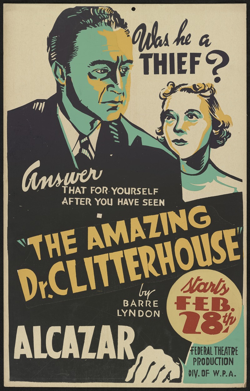 The Amazing Dr. Clitterhouse — Аноним