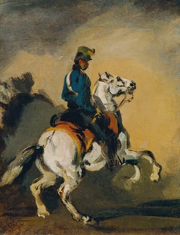 Австрийский гусар by Петр фон Михаловский, 1830 — digital art print download