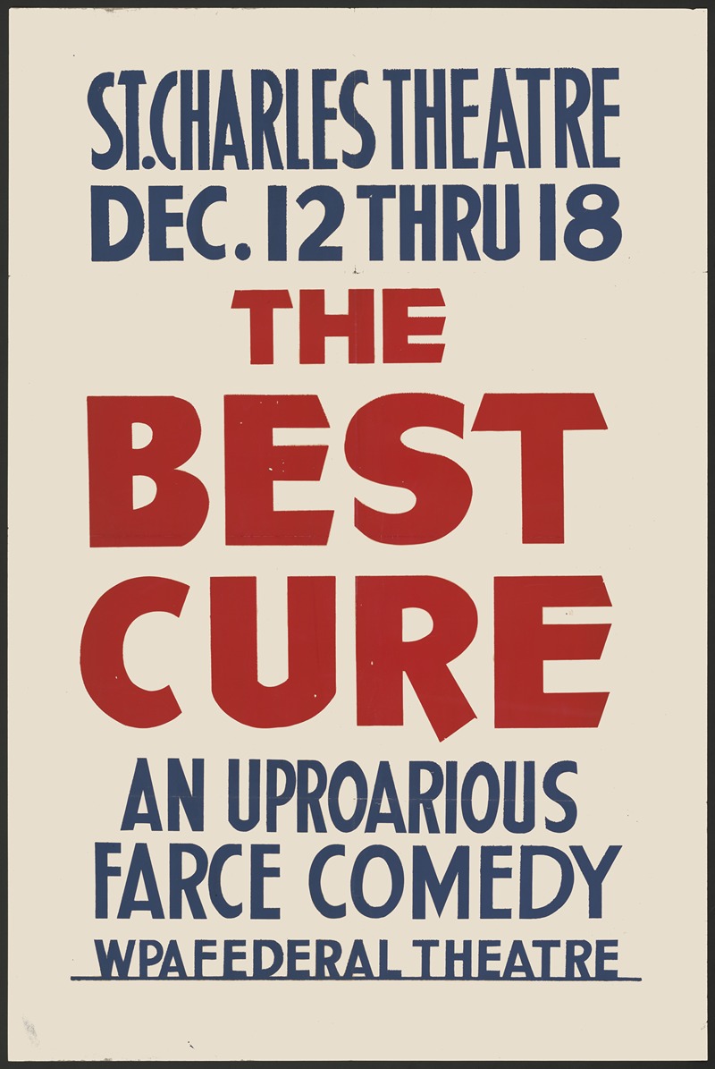 The Best Cure by Аноним, 1934-1943 — digital art print download