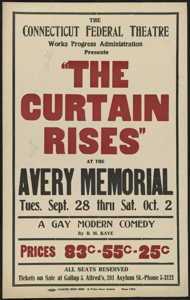 The Curtain Rises by Аноним, 1934-1943 — digital art print download