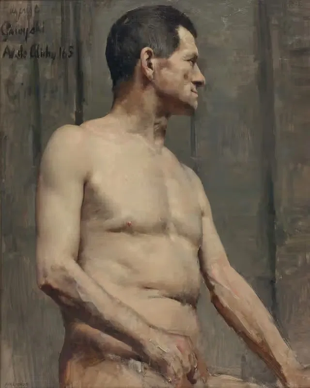 Обнаженный мужчина by Аксели Галлен-Каллела, 1888 — digital art print download