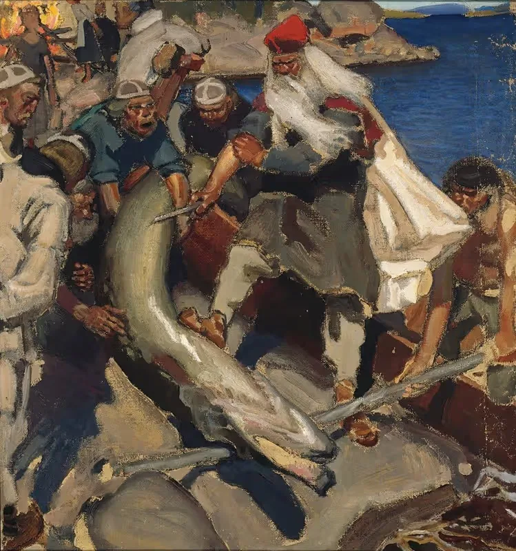 The Giant Pike by Akseli Gallen-Kallela, 1904 — digital art print download