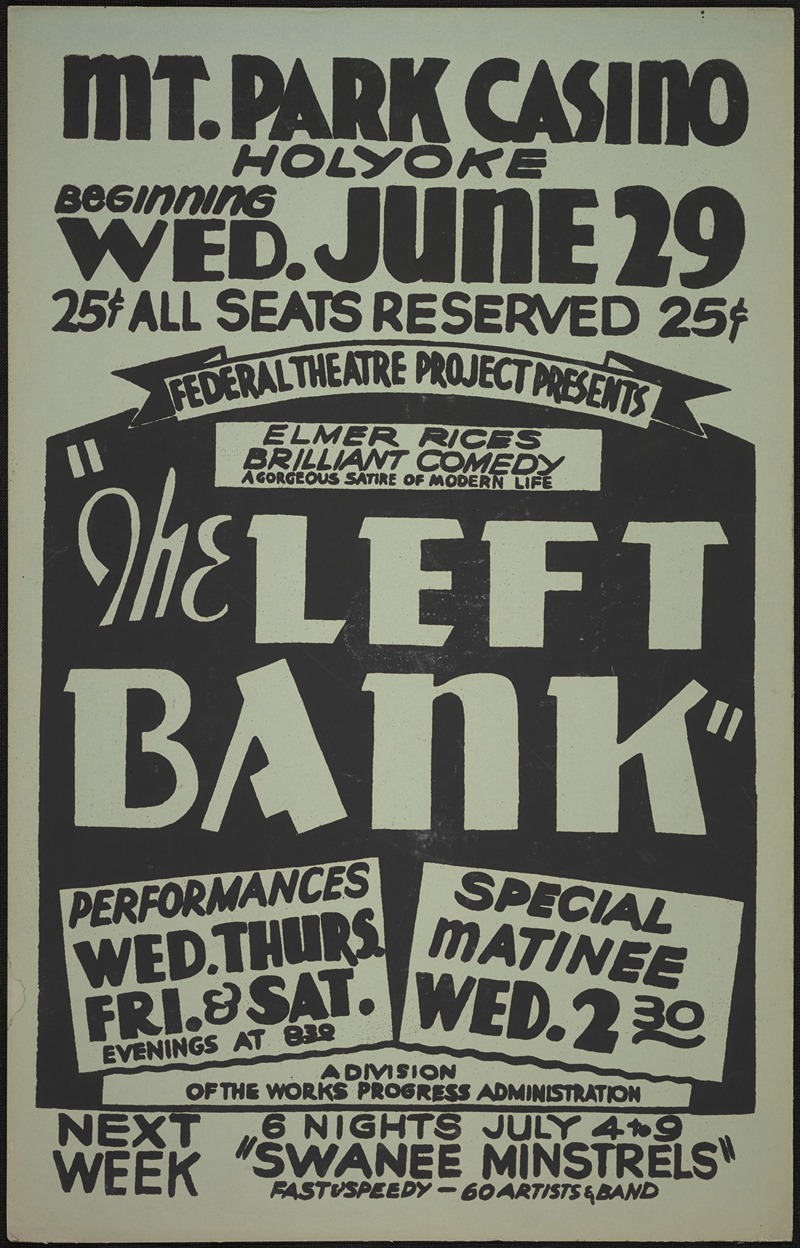 The Left Bank by Anonymous, 1934-1943 — digital art print download