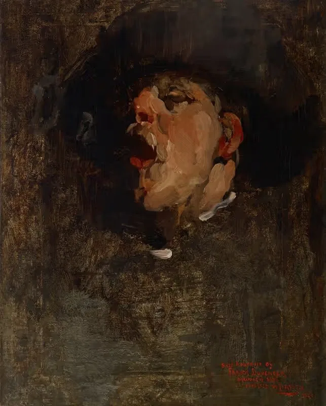 Автопортрет by Фрэнк Дювенек, 1878 — digital art print download